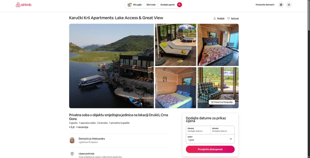 Karučki Krš na airbnb.com